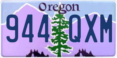 OR license plate 944QXM