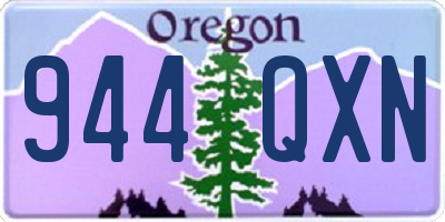 OR license plate 944QXN