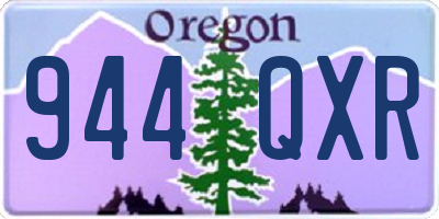 OR license plate 944QXR