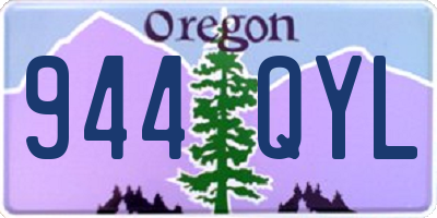 OR license plate 944QYL