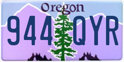 OR license plate 944QYR