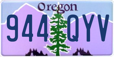 OR license plate 944QYV