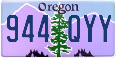 OR license plate 944QYY