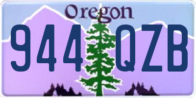 OR license plate 944QZB