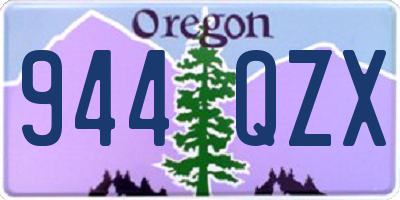 OR license plate 944QZX