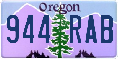 OR license plate 944RAB