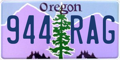 OR license plate 944RAG