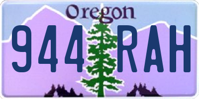 OR license plate 944RAH