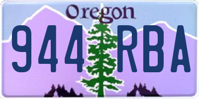 OR license plate 944RBA
