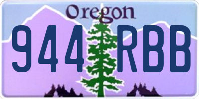 OR license plate 944RBB