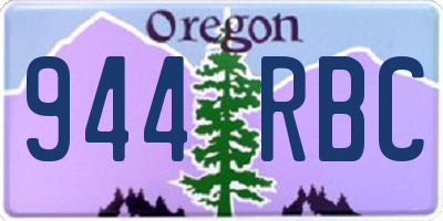 OR license plate 944RBC