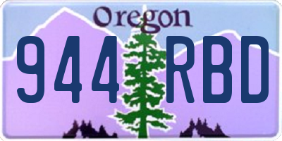 OR license plate 944RBD