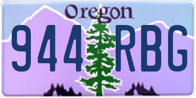 OR license plate 944RBG