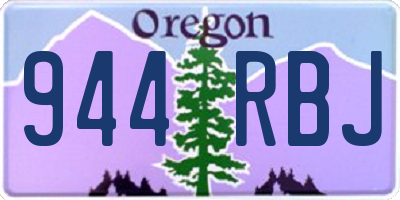 OR license plate 944RBJ