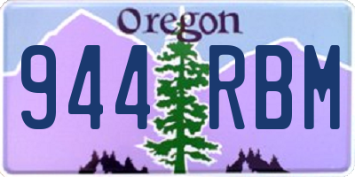 OR license plate 944RBM