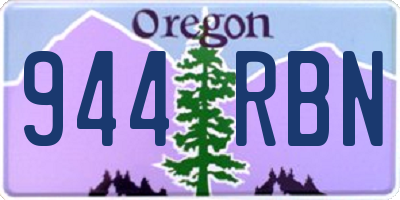OR license plate 944RBN