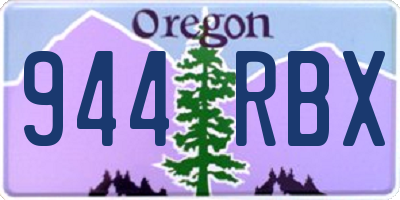 OR license plate 944RBX
