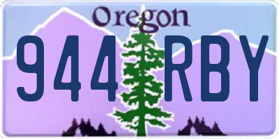 OR license plate 944RBY