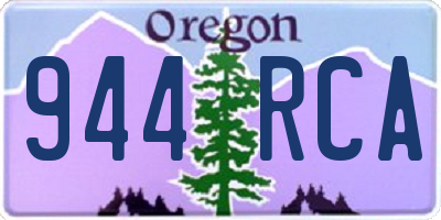 OR license plate 944RCA