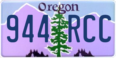 OR license plate 944RCC