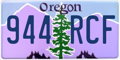 OR license plate 944RCF