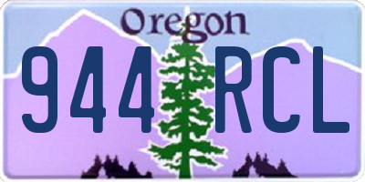 OR license plate 944RCL