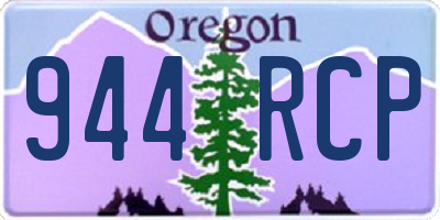 OR license plate 944RCP