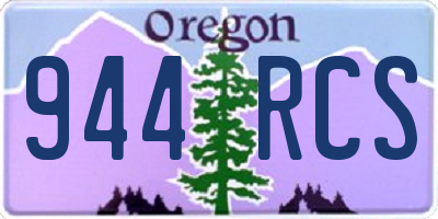OR license plate 944RCS