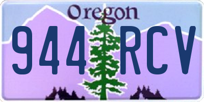OR license plate 944RCV