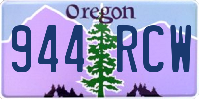OR license plate 944RCW