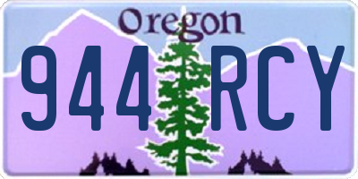 OR license plate 944RCY