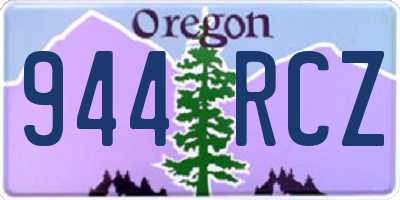 OR license plate 944RCZ
