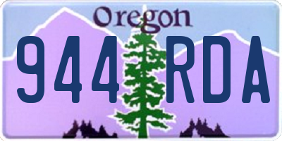 OR license plate 944RDA