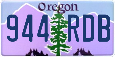 OR license plate 944RDB