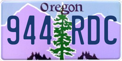 OR license plate 944RDC