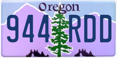 OR license plate 944RDD