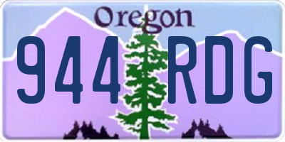 OR license plate 944RDG