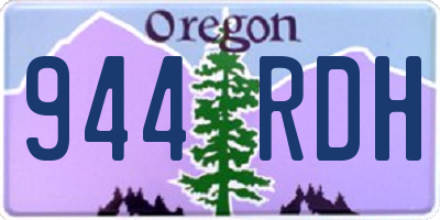 OR license plate 944RDH