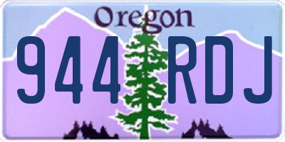OR license plate 944RDJ