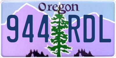 OR license plate 944RDL