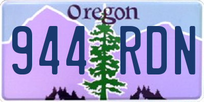 OR license plate 944RDN