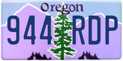 OR license plate 944RDP