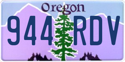 OR license plate 944RDV