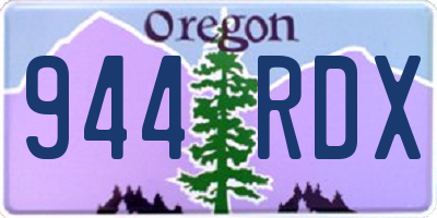 OR license plate 944RDX