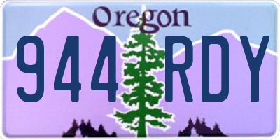 OR license plate 944RDY