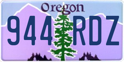 OR license plate 944RDZ