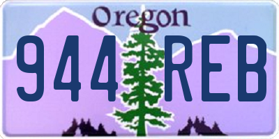 OR license plate 944REB