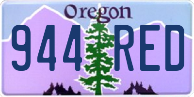 OR license plate 944RED