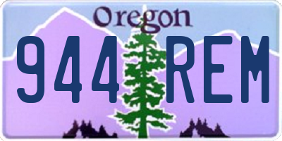 OR license plate 944REM