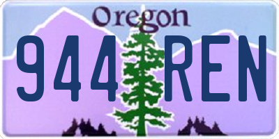OR license plate 944REN